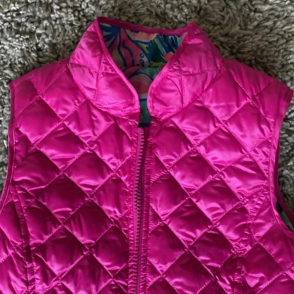 Lilly Pulitzer Girls Melanie Reversible Vest size large - Picture 12 of 12